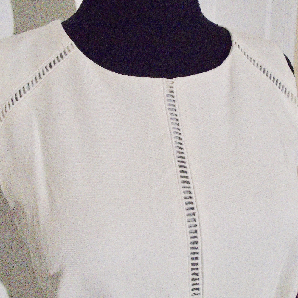 J CREW NEW Ladder Stitch Dress*Bi-Stretch Cotton *FIRM PRICE* - Picture 7 of 9